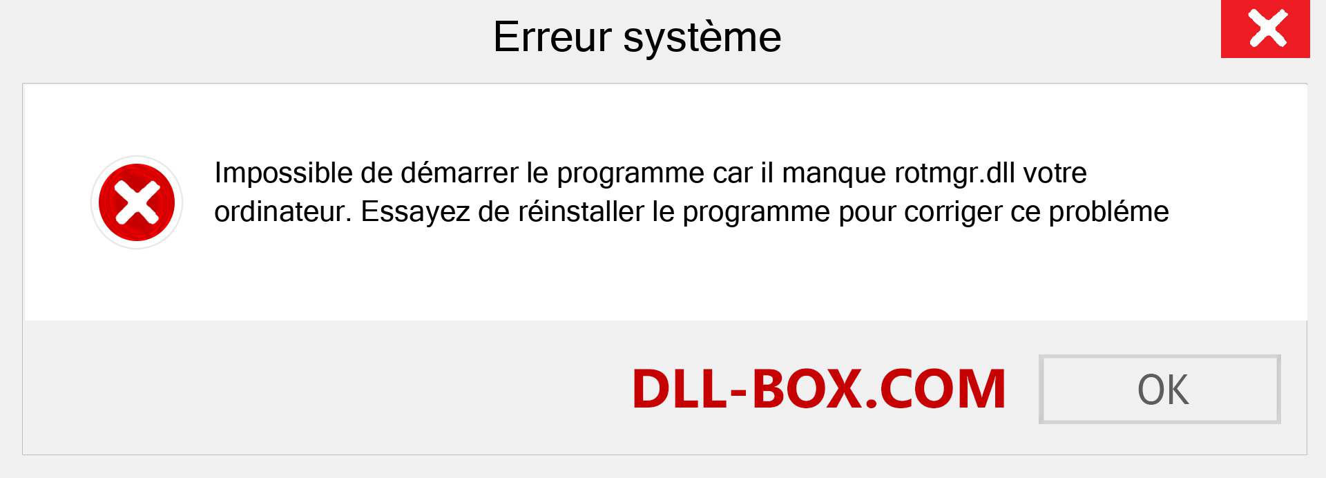 Le fichier rotmgr.dll est manquant ?. Télécharger pour Windows 7, 8, 10 - Correction de l'erreur manquante rotmgr dll sur Windows, photos, images